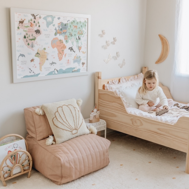 detailed world map for wall