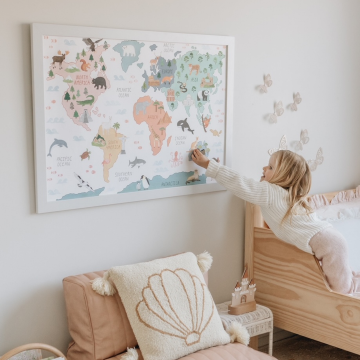world map large wall art