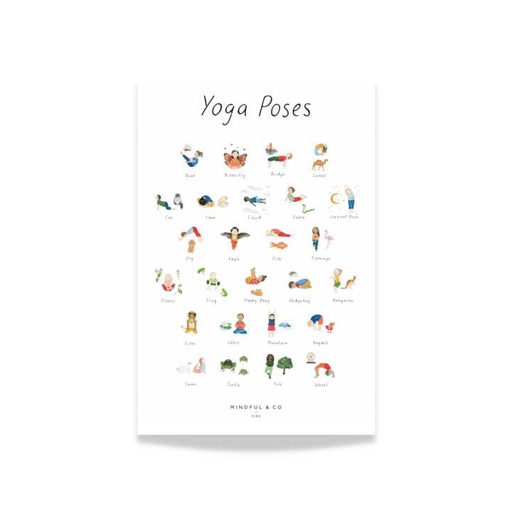 basic yoga poses chart