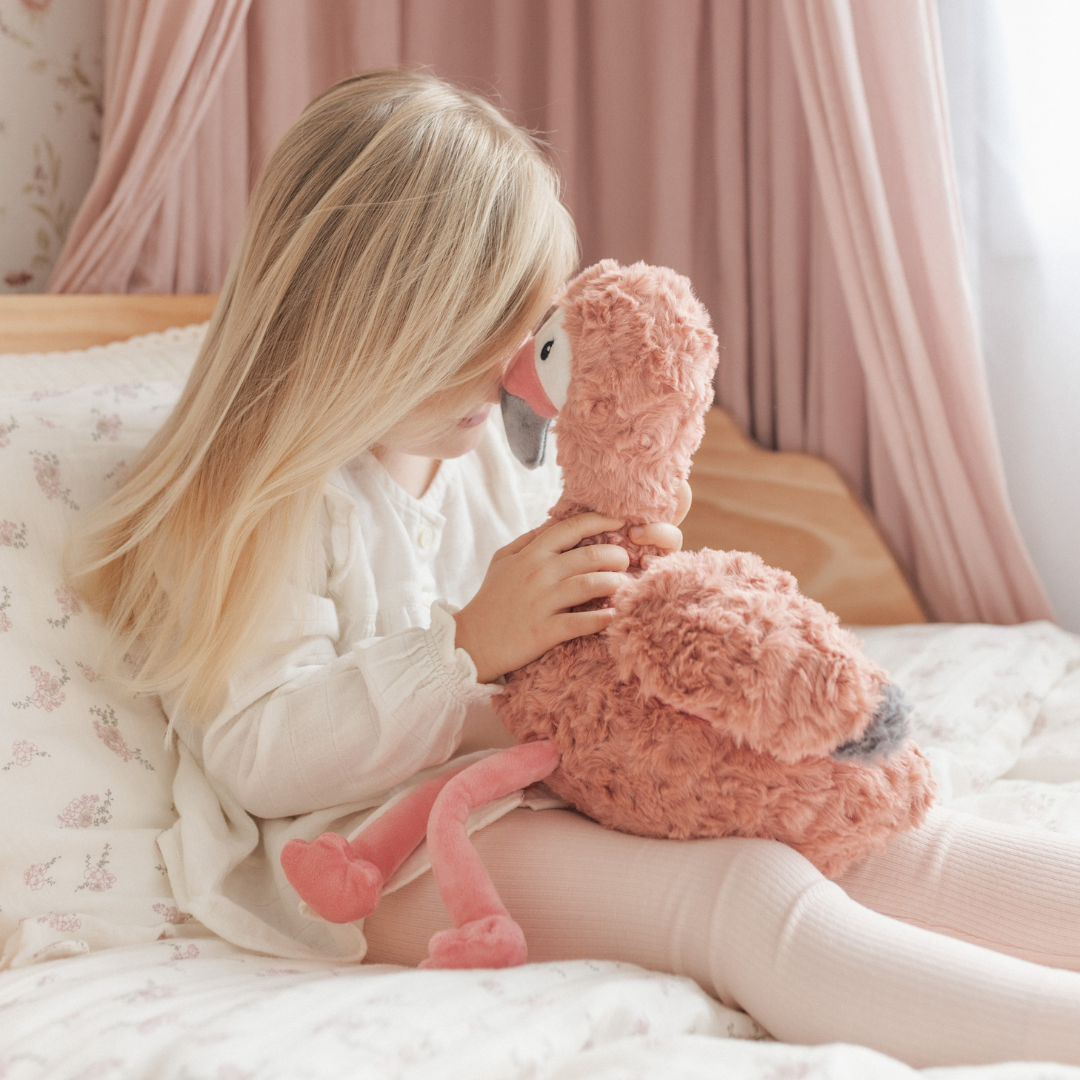 pink flamingo stuffed toy