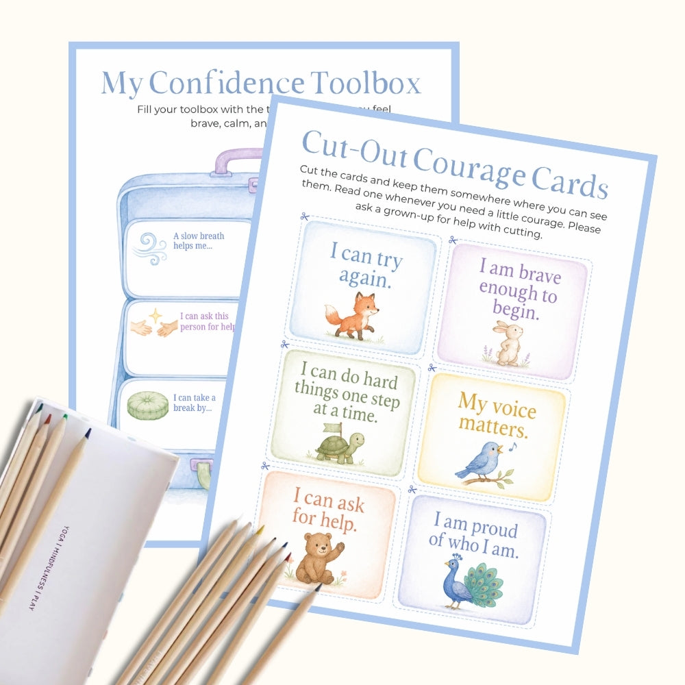 Confidence Builder Kit for Kids – Printable Self-Esteem & Positive Self-Talk Activities (Ages 4–10)