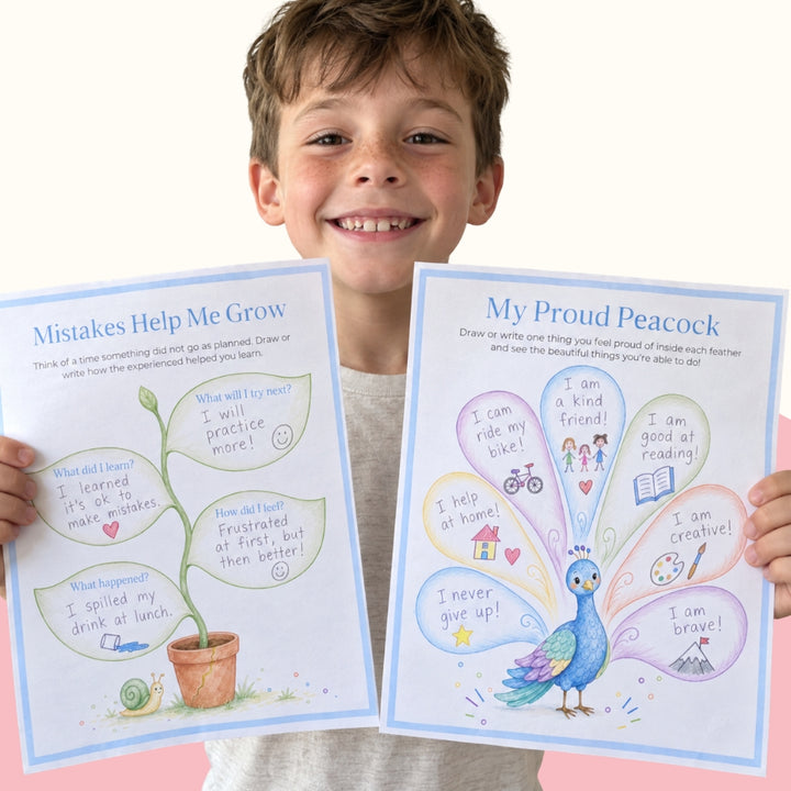 Confidence Builder Kit for Kids – Printable Self-Esteem & Positive Self-Talk Activities (Ages 4–10)