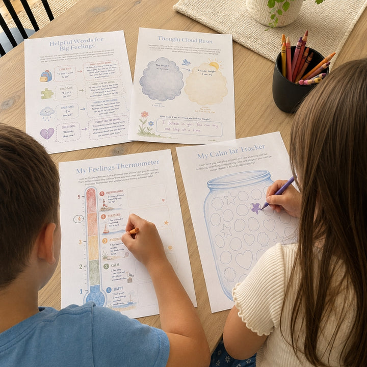 Calm & Coping Kit for Kids – Printable Emotional Regulation & Calm-Down Activities (Ages 4–10)