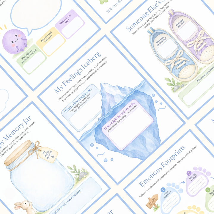 Emotions Explorer Kit for Kids – Printable Feelings & Emotional Literacy Activities (Ages 4–10)
