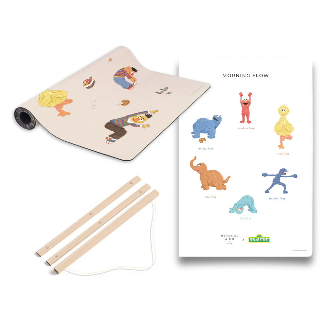 Sesame Street Yoga Bundle - Yoga Mat & Poses Print – Mindful and Co Kids